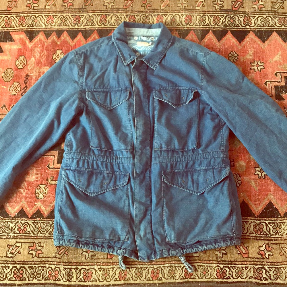 Faherty men’s work coat in denim